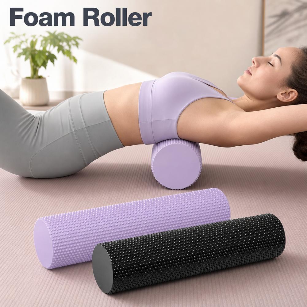 Pilate Yoga Workout - EVAヨガフォームローラー高密度ワークアウトリカバリーボディシェイピングピラティスヨガ筋肉マッサージ脚ストレッチフィットネス2026