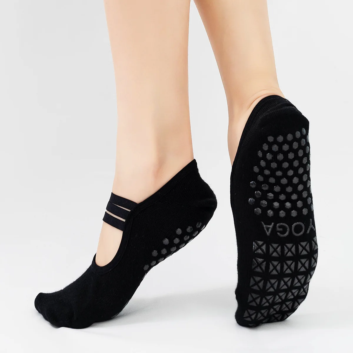 Medias Para Pilates Y Yoga - 女性用滑り止めシリコンヨガソックス,プロフロア,ピラティス,通気性,コットン,屋内,フィットネス,ダンス,スポーツ用