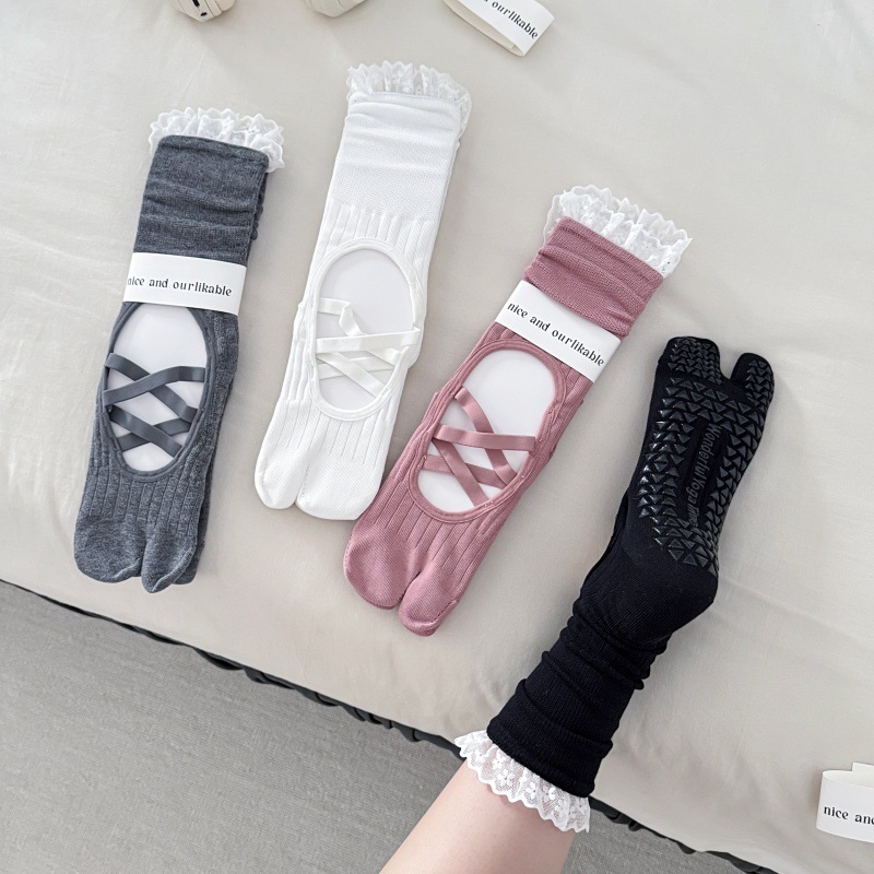 レーストリム スプリットトゥ ヨガソックス レディース シリ - Medias Para Pilates Y Yoga のレビューと価格