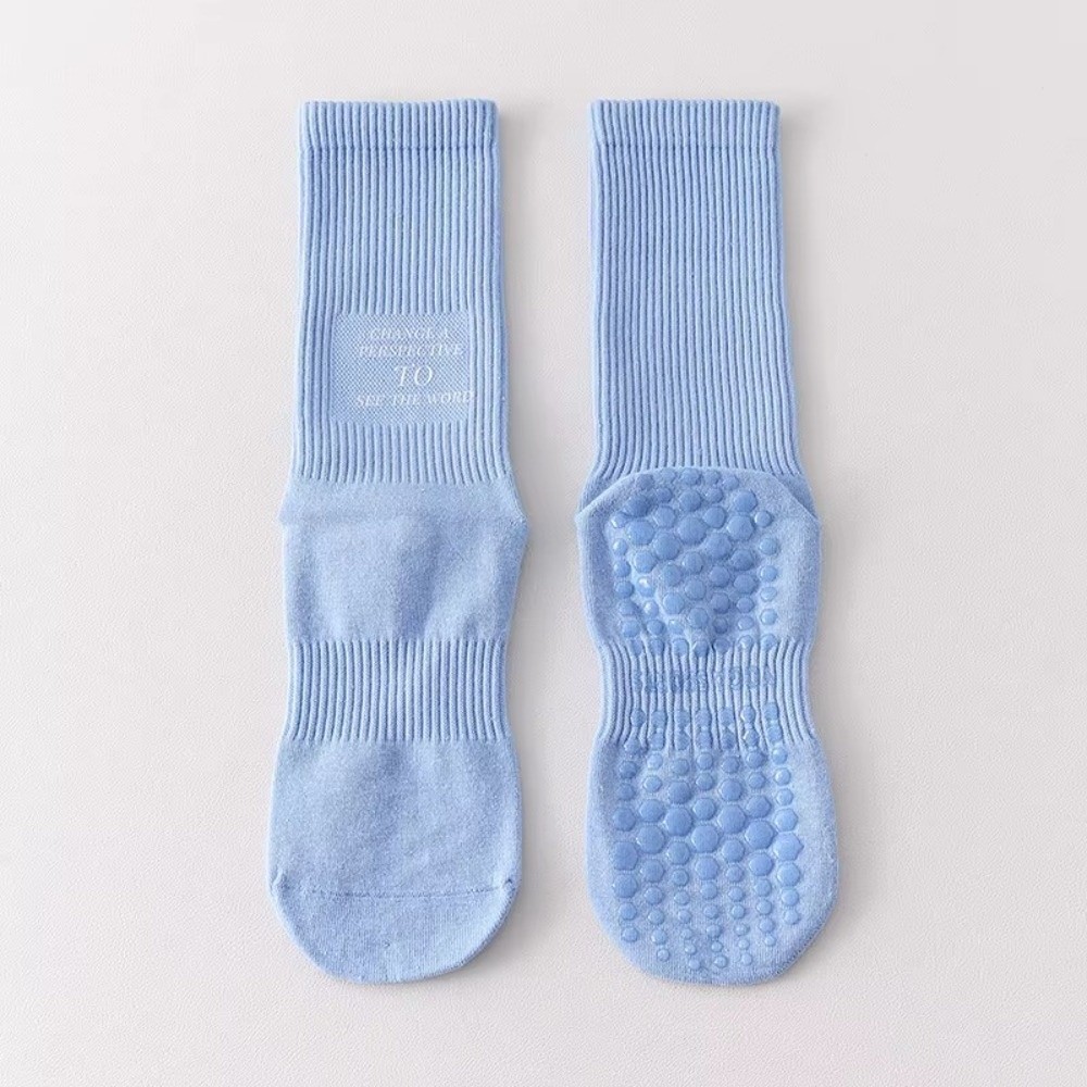 カジュアルな滑り止めヨガソックス、ソフトなレタープリント入り - Medias Para Pilates Y Yoga のレビューと価格